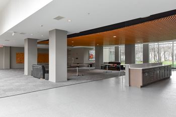 Club room with event kitchen